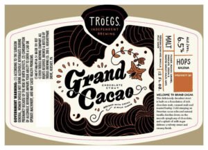 14072.jpg TROEGS GRAND CACAO CHOCOLATE STOUT 6PK BTL