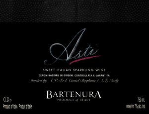 BARTENURA SPARKLING ASTI SPUMANTE 750ml