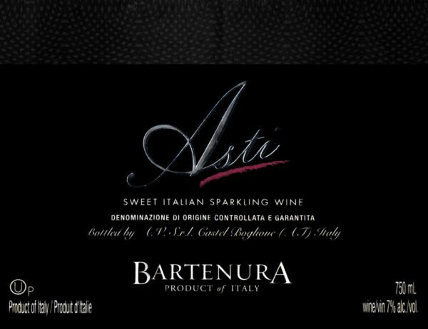 BARTENURA SPARKLING ASTI SPUMANTE 750ml