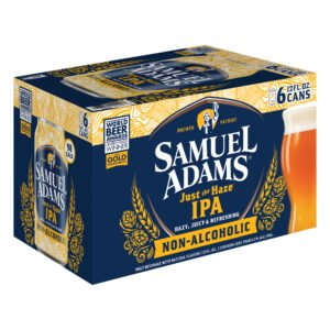 SAM ADAMS JUSTTHE HAZE HAZY NON ALCOHOLIC 6PK CAN