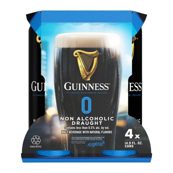 18152.jpg GUINNESS DRAUGHT ZERO NON ALCOHOLIC16OZ 4PK CAN