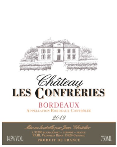 CHATEAU LE CLOS DES CONFRERIES BORDEAUX 750ML