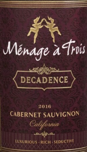 348000.jpg MENAGE A TROIS DECADENCE CAB/SAU 750ML