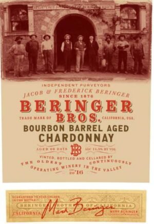 BERINGER BROS. BOURBON BARREL AGED CHARDONNAY 750