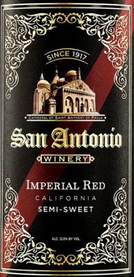SAN ANTONIO IMPERIAL SEMI SWEET RED 750ML