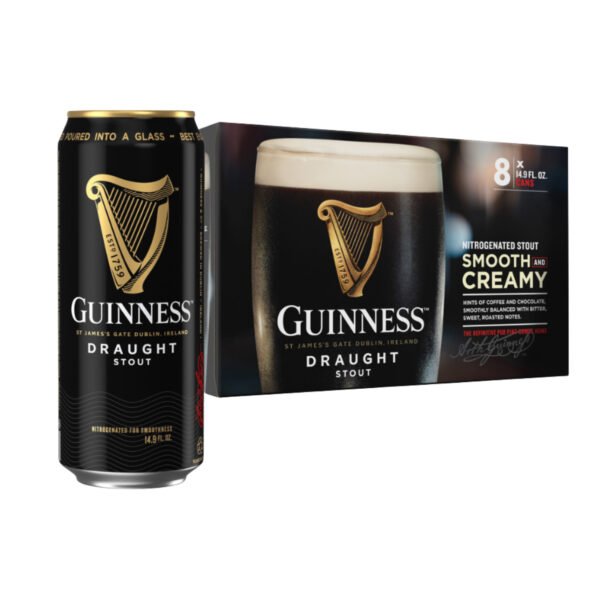 GUINNESS DRAUGHT 16OZ 8PK CAN