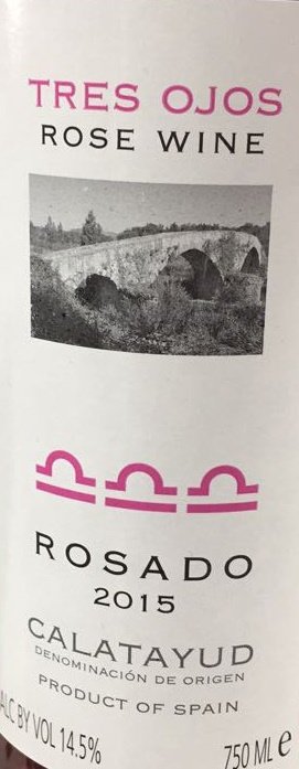 37974.jpg TRES OJOS GRANACHA TEMPRANILLO ROSADO 750