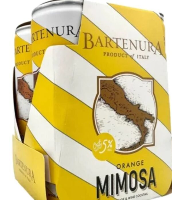 BARTENURA ORANGE MIMOSA COCKTAIL 4PK CAN 250ML