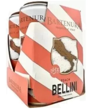 BARTENURA PEACH BELLINI COCKTAIL 4PK CAN 250ML