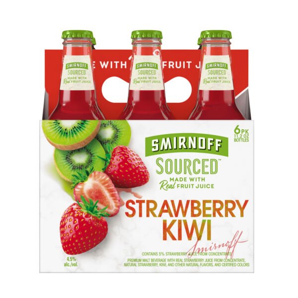 SMIRNOFF SOURCED STRAWBERRY KIVI 6PK BTL
