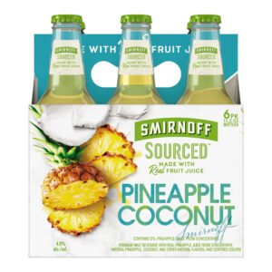 SMIRNOFF SOURCED PINEAPPLE COCONUT 6PK BTL