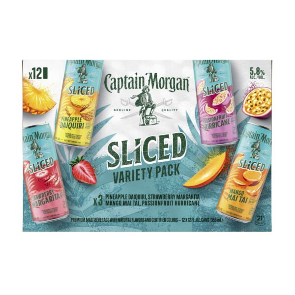 CAPTAIN MORGAN SLICED VARIETY 12PK CAN