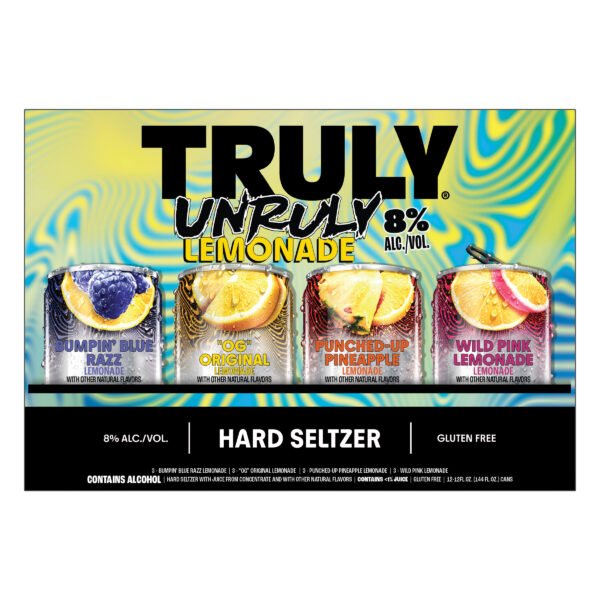 TRULY UNRULY LEMONADE VARIETY 12PK CAN