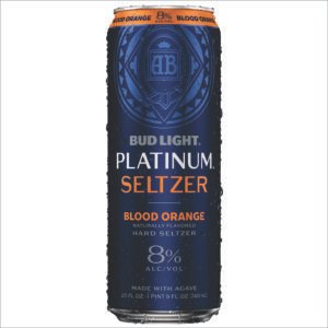 BUD LIGHT PLATINUM SELTZER BLOOD ORANGE 25OZ CAN