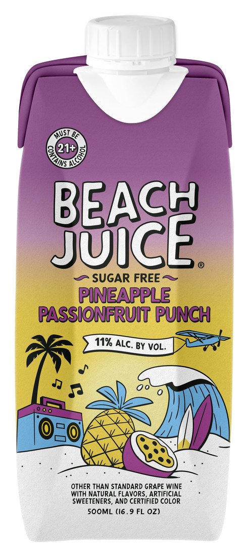 BEACH JUICE PINEAPPLE PASSINONFRUIT PUNCH 500ML