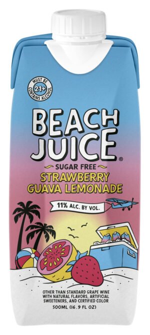 80315.jpg BEACH JUICE STRAWBERRY GUAVA LEMOVADE 500ML