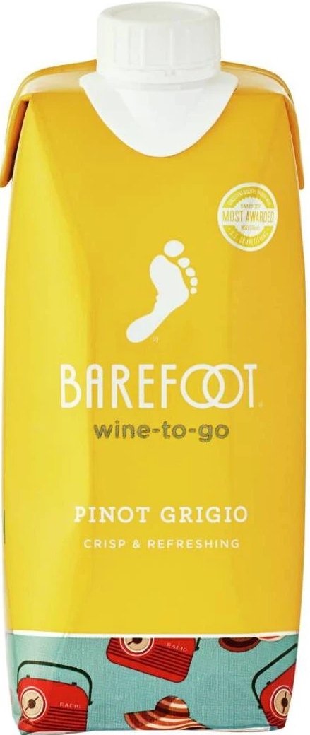 BAREFOOT ON THE GO PINOT GRIGIO 500ML
