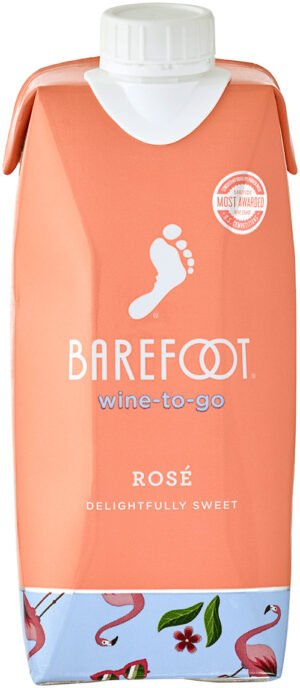 BAREFOOT ON THE GO ROSE 500ML