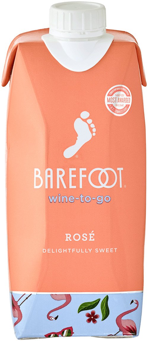 BAREFOOT ON THE GO ROSE 500ML