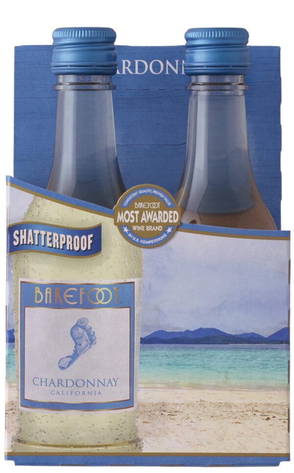 BAREFOOT CHARDONNAY 4PK 187ML