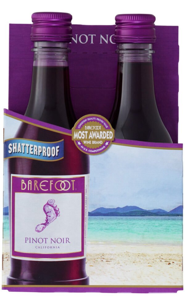 BAREFOOT PINOT NOIR 4PK 187ML