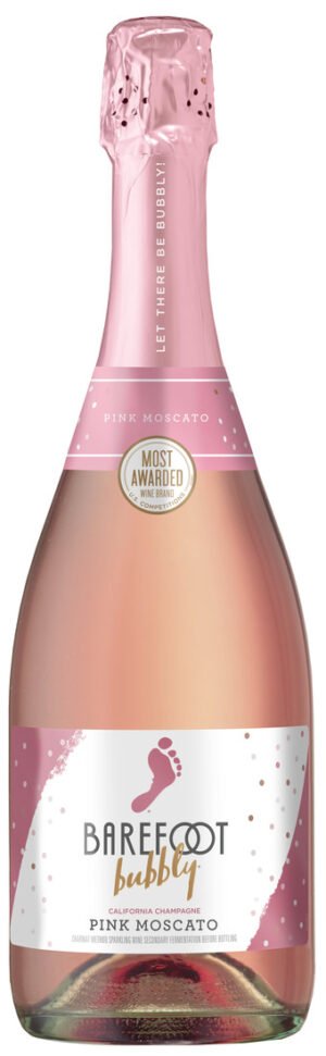 BAREFOOT BUBBLY PINK MOSCATO CHANPAGNE 750
