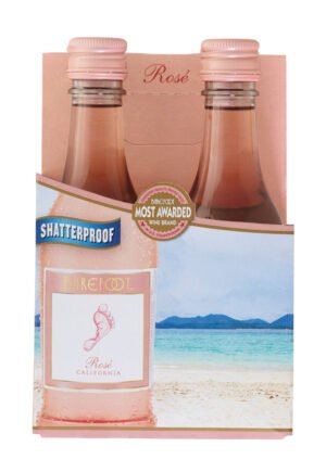 BAREFOOT ROSE 4PK 187ML