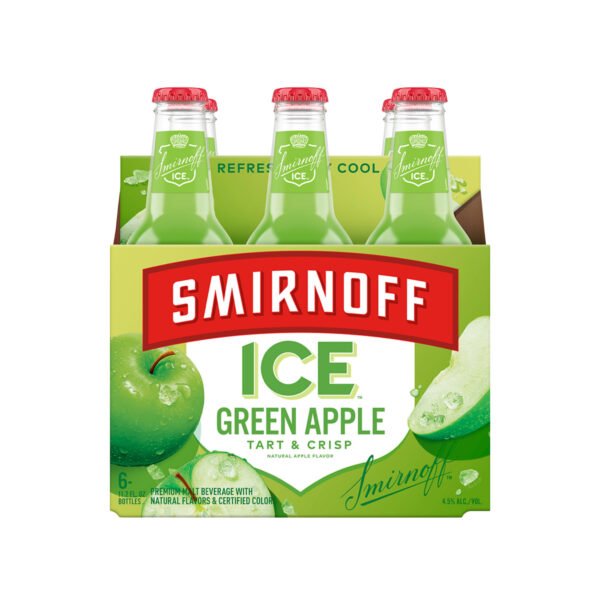 SMIRNOFF ICE GREEN APPLE 6PK BTL