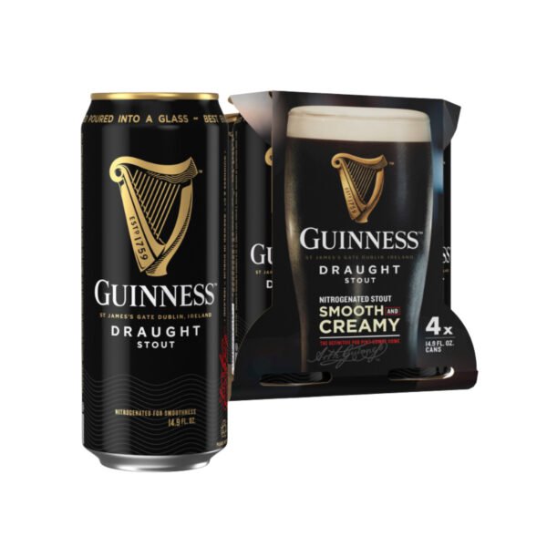 GUINNESS DRAUGHT 16OZ 4PK CAN