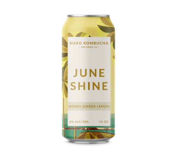 10162.jpg JUNESHINE HARD KOMBUCHA HONEY GINGER LEMON 6PK CAN