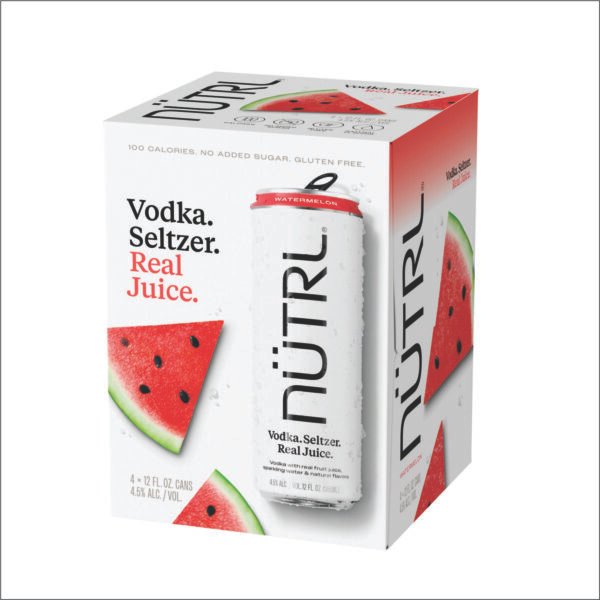 NUTRL RTD WATERMELON 4PK 355ML CAN