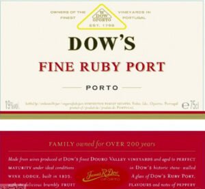 191710.jpg DOW'S FINE RUBY PORTO 750ML