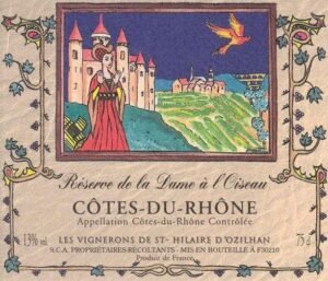 RESERVE DE LA DAME L'OISEAU CD RHONE 750ML