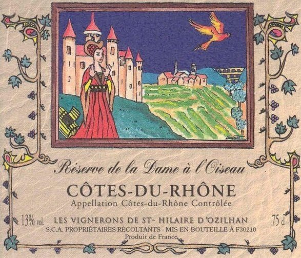 RESERVE DE LA DAME L'OISEAU CD RHONE 750ML
