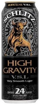 SCHLITZ THE BULL HIGH GARVITY 24OZ CAN