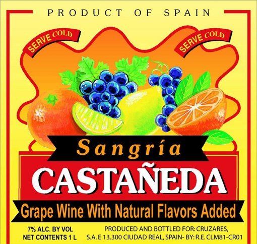 CASTANEDA RED SANGRIA 750