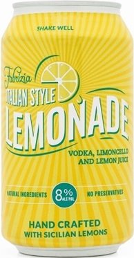 FABRIZIA RTD VODKA SODA SICILIAN LEMON 4PK 355ML CAN