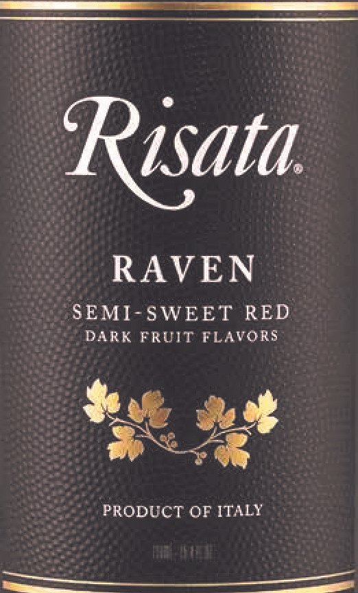 RISATA RAVEN SEMI SWEET RED 750ML