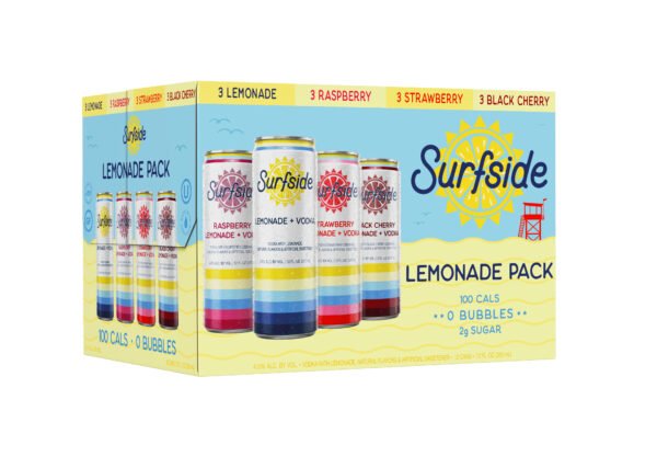 SURFSIDE RTD LEMONADE VARIETY 12PK  355ML CAN