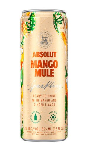 ABSOLUT RTD COCKTAILS MANGO MULE 4PK 355ML