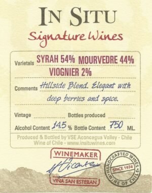 347856.jpg IN SITU SIGNATURE SYRAH/VIOGNIER/MOURVEDRE 750ML