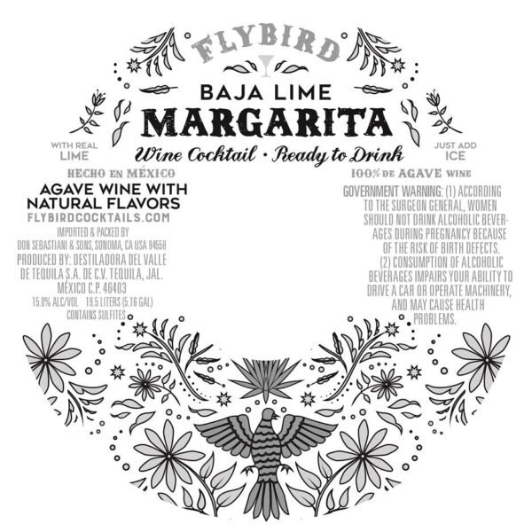 FLYBIRD BAJA LIME MARGARITA COCTAIL 750ML