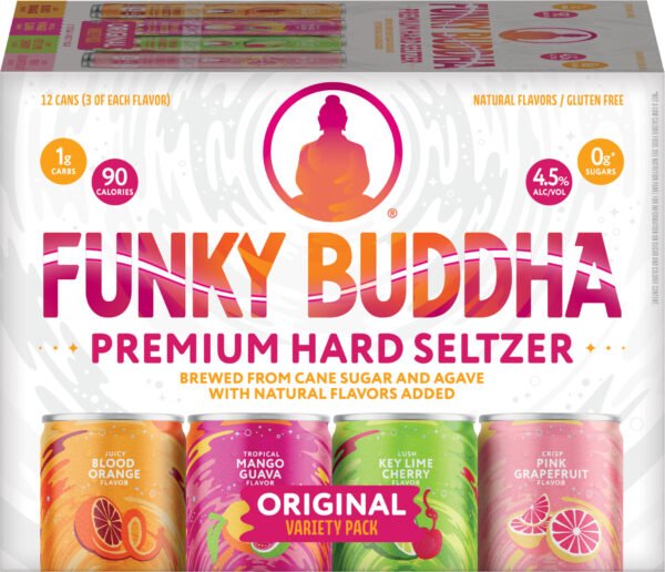 FUNKY BUDDHA HARD SELTZER VARIETY 12PK CAN
