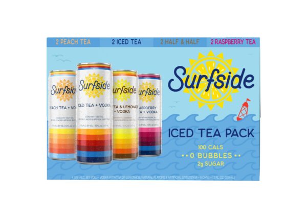 SURFSIDE RTD ICED TEA VARIETY 8PK  355ML CAN