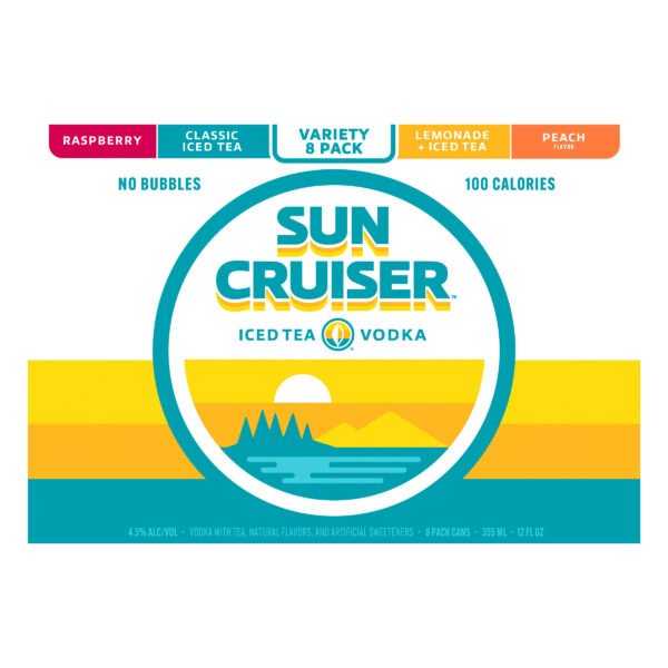 SUN CRUISER RTD ICED TEA VARIETY 8PK 355 ML CAN