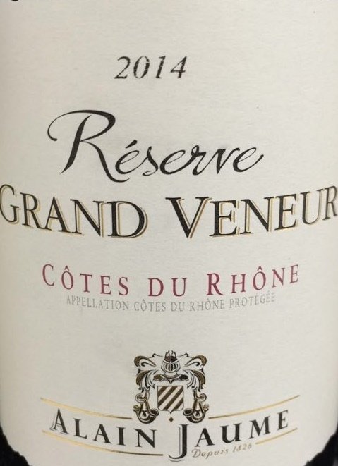 ALAIN JAUME GRAND VENEUR COTES DU RHONE 750ML