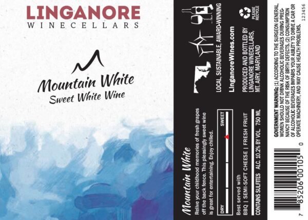 LINGANORE MOUNTAIN SWEET WHITE 750