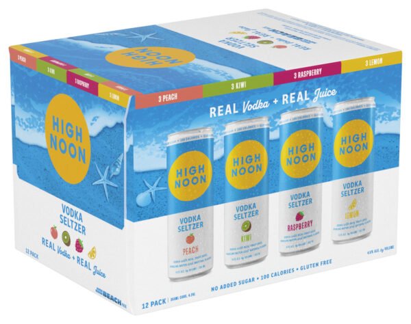 HIGH NOON VODKA SELTZER BEACH VARIETY 12PK 355ML