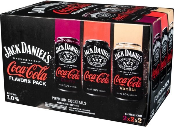 54513.jpg JACK DANIELS VARIETY PACK RTD 6PK 355ML CAN