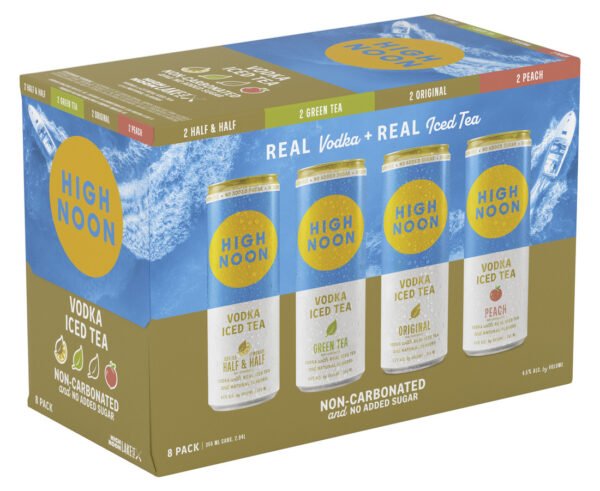 HIGH NOON VODKA ICED TEA LAKE VARIETY 8PK 355ML